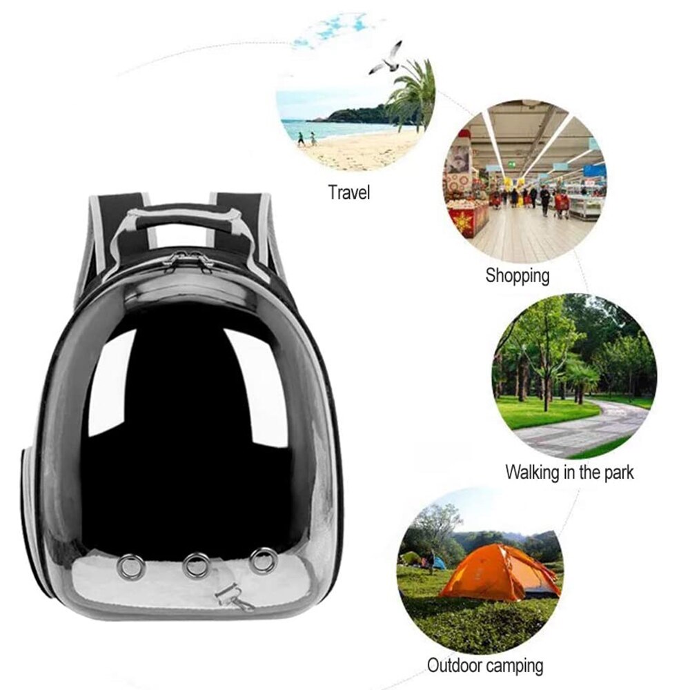 Haustier Hund Träger Tasche Tragbare Katzen Handtasche Faltbare Reise Haustier Tasche Welpen Transport Atmungs Haustier Rucksack Träger Kunststoff PVC