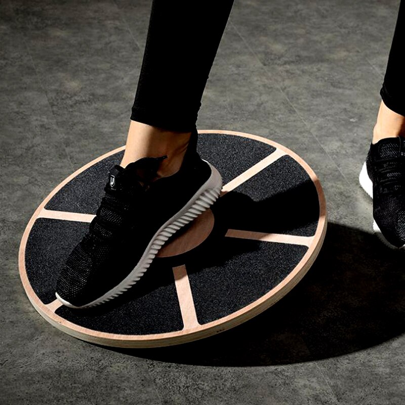 Multifunctional Supine Balance Board Wood Yoga Training Balance Plate Coordination Rehabilitation Training Balance Plate
