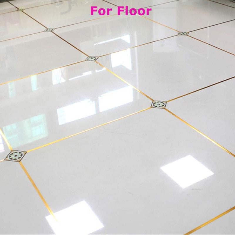 100M 2 Rollen Keramik Fliesen Mildewproof Lücke Band 5mm, 1 cm, 2cm Gold Silber Schwarz Band selbst Klebstoff Zauberstab Boden Band Heimat Zauberstab Dekor