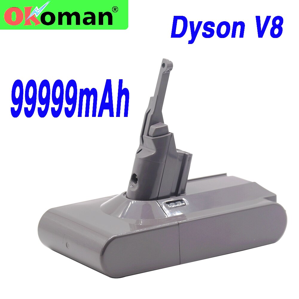 99999 mah 21.6v batteri för dyson  v8 batteri för dyson  v8 absolut /fluffigt /li-jon dammsugare uppladdningsbart batteri