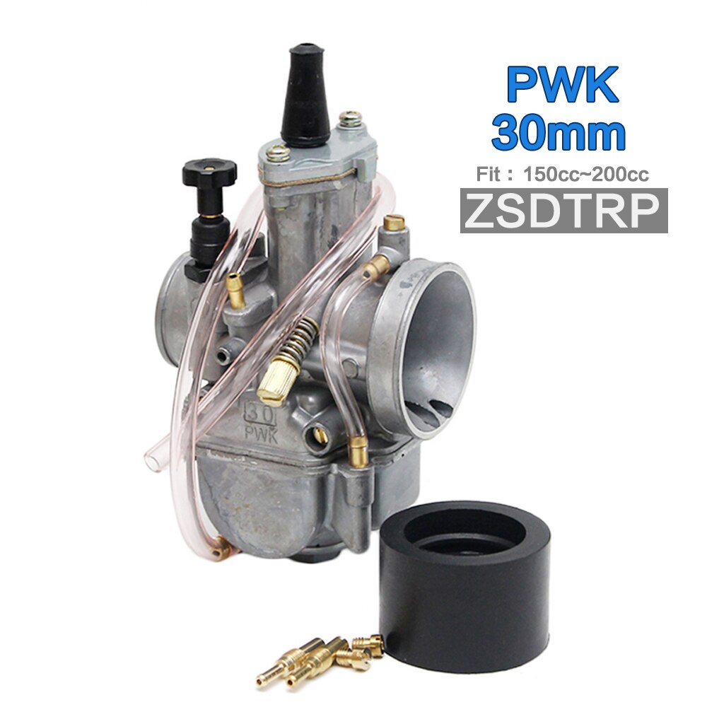 ZSDTRP Motorcycle 4 stroke KOSO ZSDTRP KEIHIN OKO 24 26 28 30 32 34 mm Carburetor With Power Jet Fit Race Scooter ATV UTV: 30mm ZSDTRP