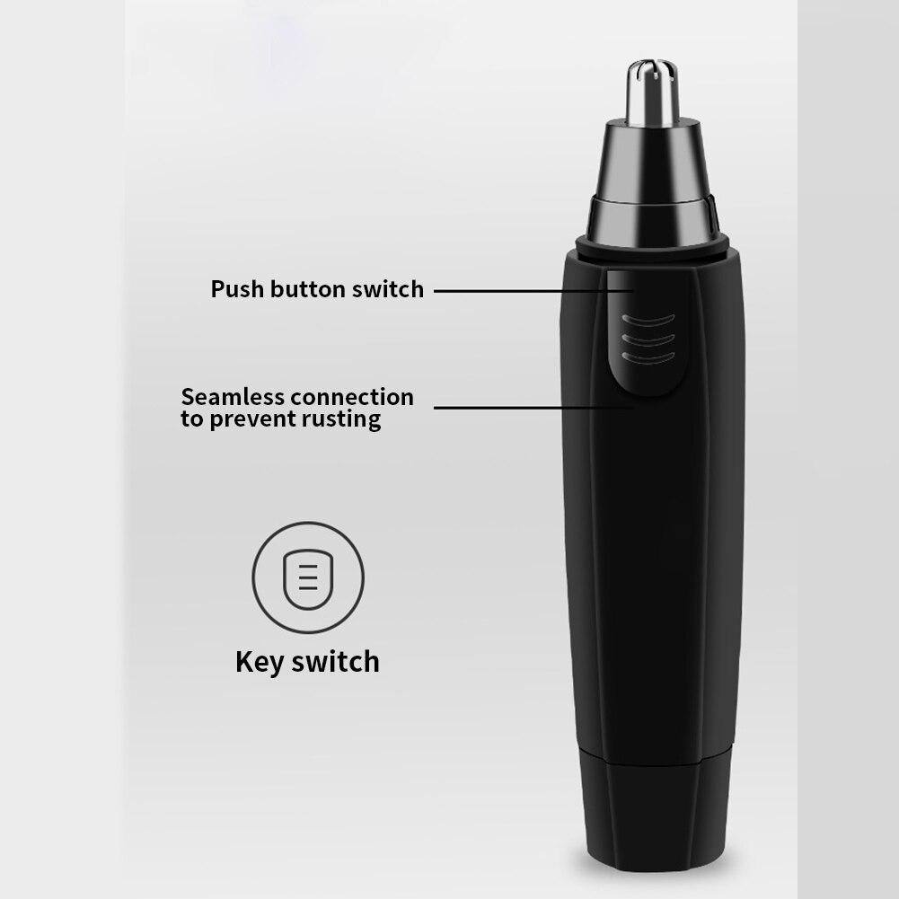 Man Hair Removal Electric Ear Mini Portable Grooming Nose Trimmer Washable Blade Safe Shaving Machine Nasal Wool Battery Powered
