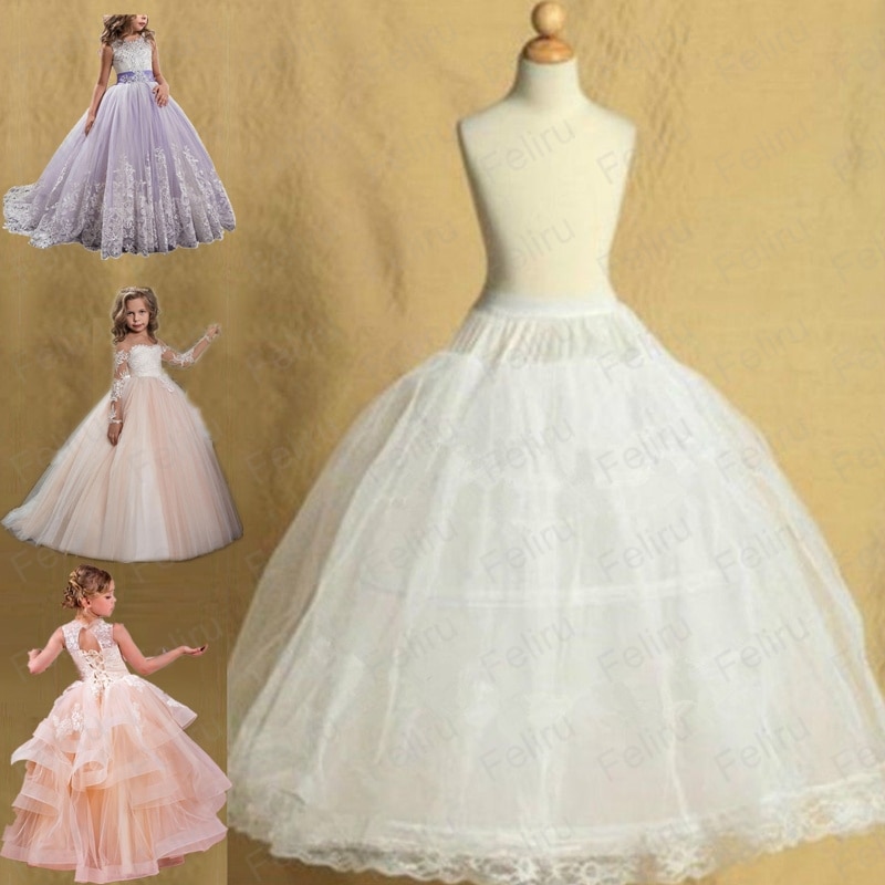 2 vanne lolita hame alushame lapsille häät kukka tytöt alushame alushame liukuu prinsessa lapselle 2-14 vuotta vestidos