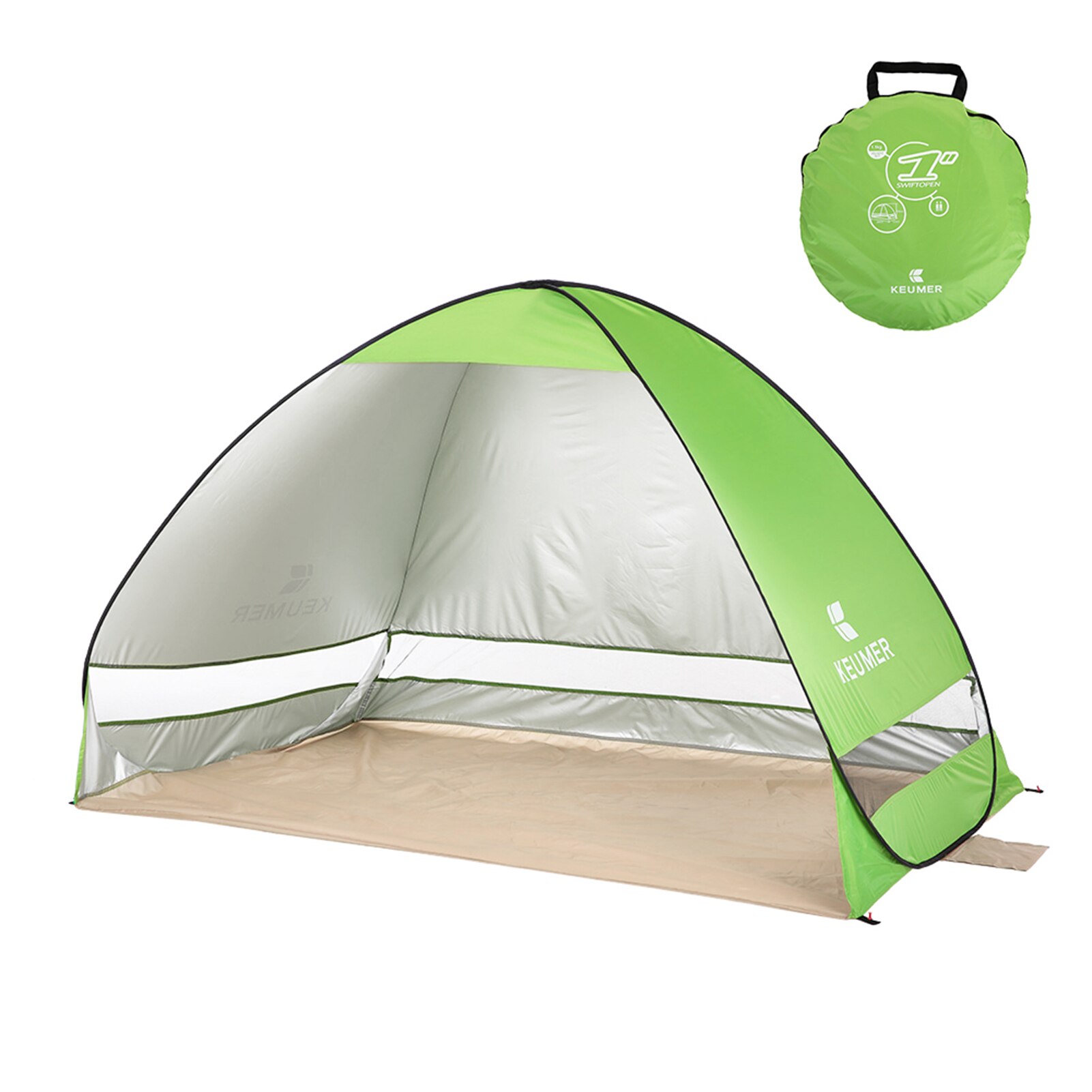 KEUMER Automatic Pop-up Beach Tents Camping Tent Travel Anti UV Sun Shelter Cabana Tent for Outdoor Fishing Hiking Picnic