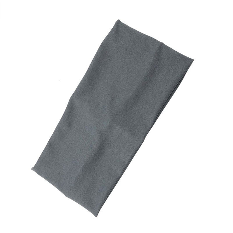 Cinta de cabeza para el sudor deportiva absorbente para hombre y mujer, cintas para el pelo para Yoga, banda para el sudor, accesorios para ciclismo carrera deportes al aire libre, 1 unidad: gray