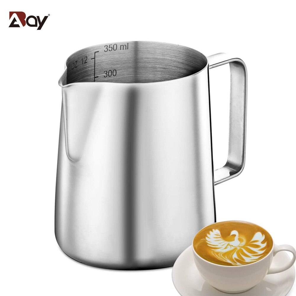 Melkkan Rvs Espresso Cups Vinkje Koffie Accessoires Melkopschuimer Melk Pot Opschuimen Werper Stencils Cappuccino