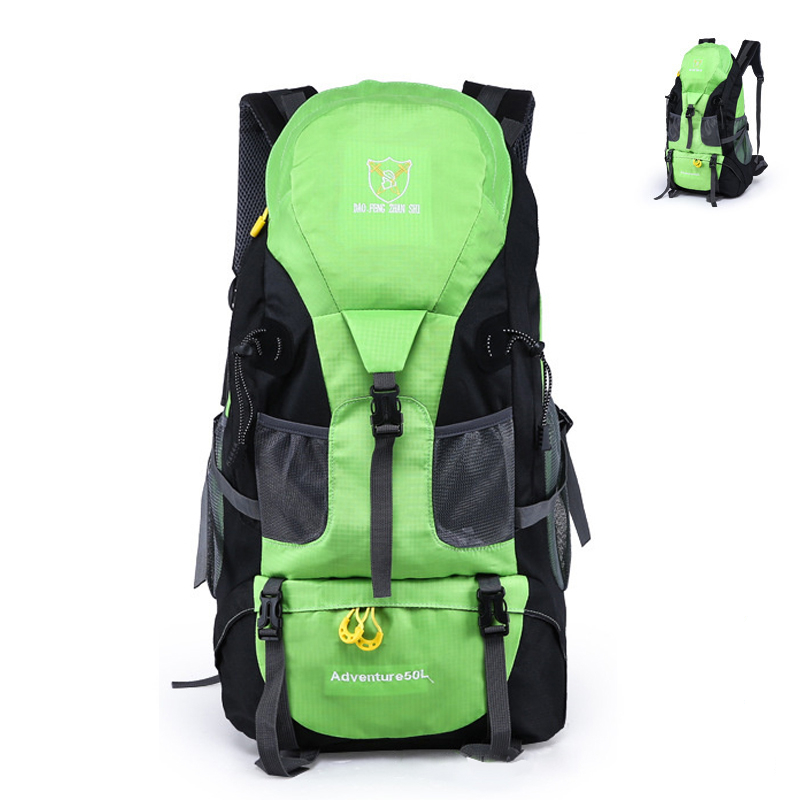 50L Outdoor Travel Bag Load Bearing Climbing Backpack Thickened Strap Camping Bags Waterproof Large Capacity Hiking Rucksack