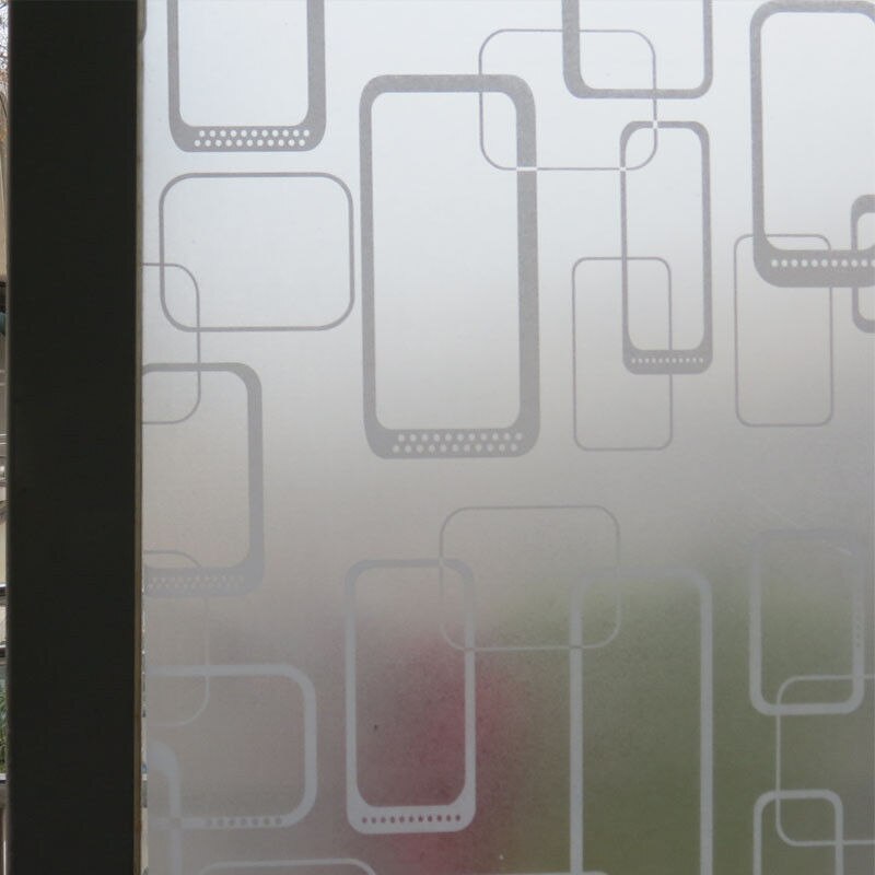 Privatliv soveværelse badeværelse hjem glasvindue dør glasindretning frostet vindue film statisk klæbende frosting klistermærke: C