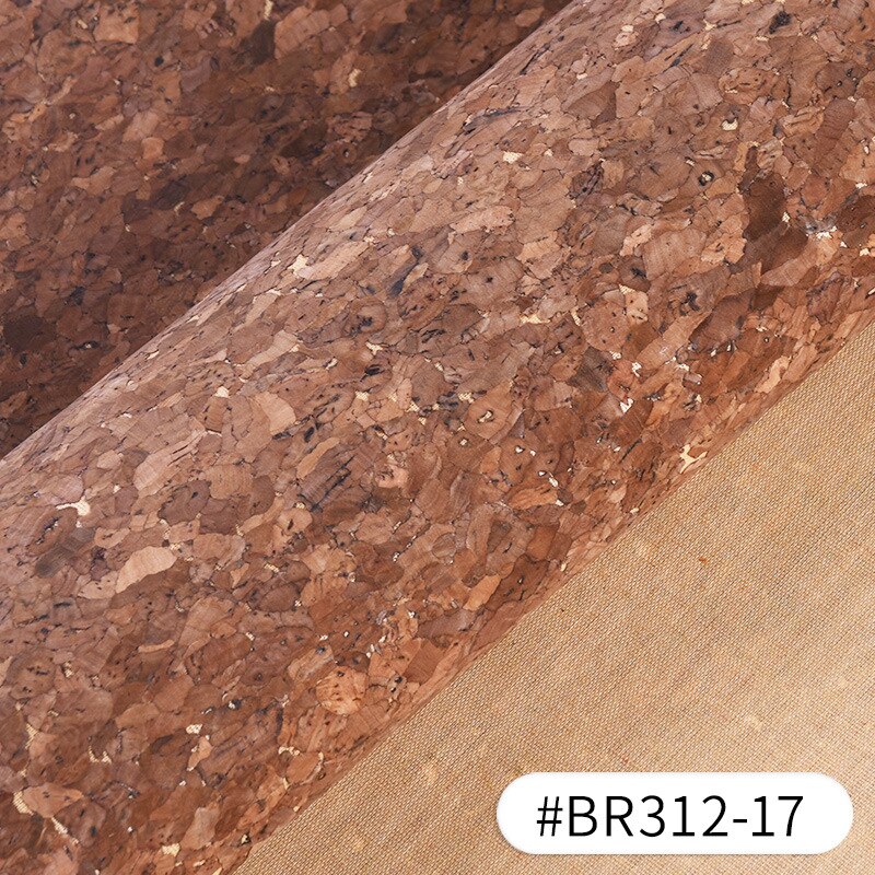 Meetee 90 x 140cm 0.5mm tissu en cuir de liège naturel pur tissu grain de bois matériau doux pour chaussures de fond sac à main décoration artisanat: 17