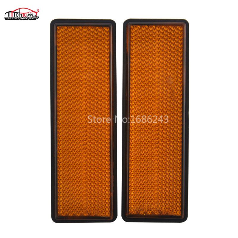 Reflector de pierna de horquilla delantera Universal, pegatina reflectante para Ducati, motocicleta, camión, remolque, autobús, accesorios de coche, amarillo,