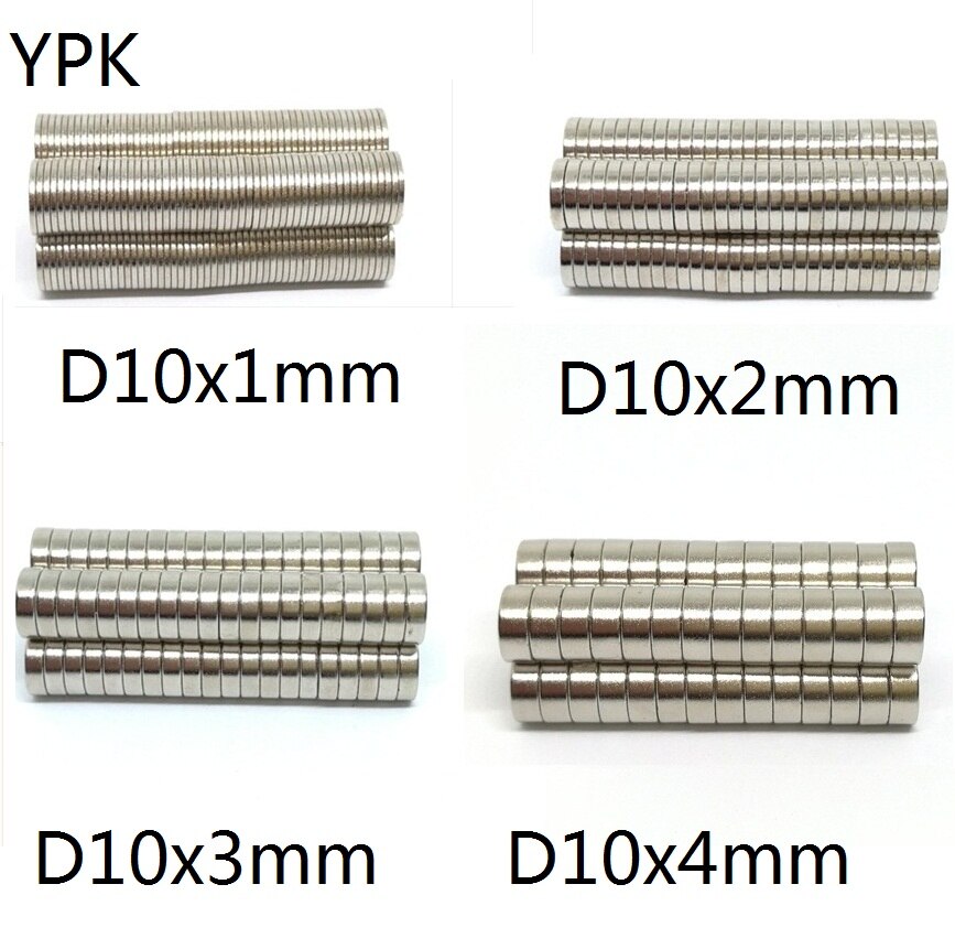 10 20 50 TEILE/LOS NdFeB Magnet 10*1 10*2 10*3 10*4 N35 Disc MAGNET 10x1 10x2 10x3 10x4 Runde Lautsprecher magneten