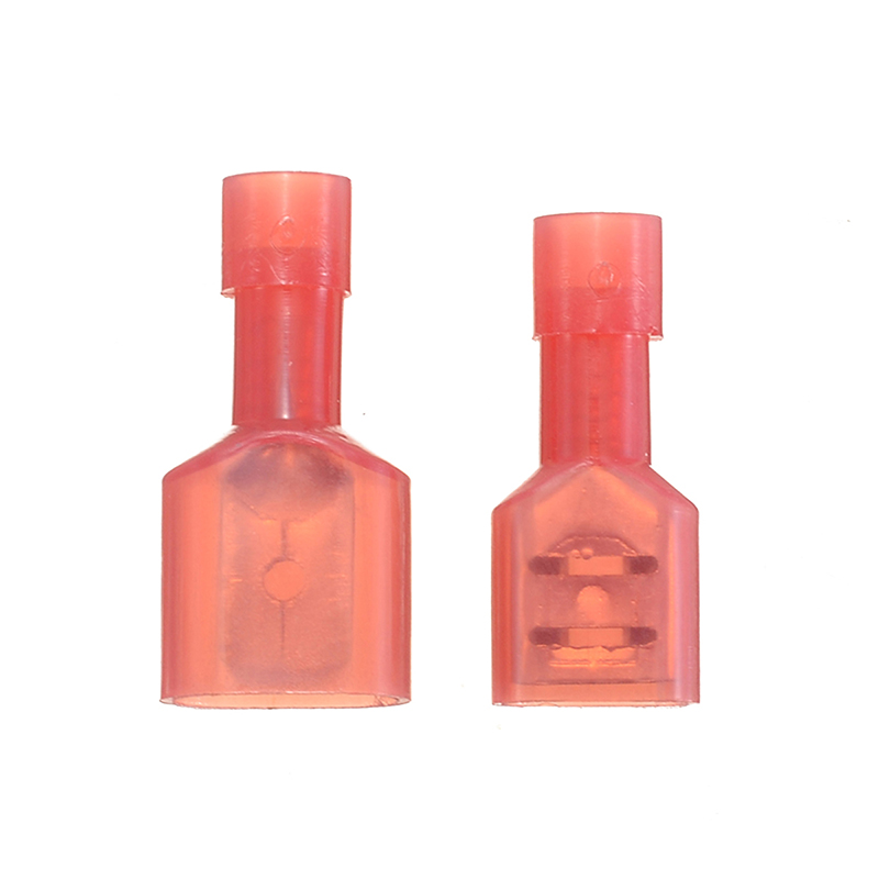 50 Uds conector de Cable eléctrico macho + hembra conectores de terminales de Cable de nailon de aislamiento 22-18AWG