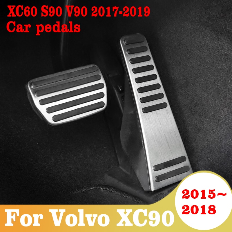 För volvo  xc90 xc60 s90 v90 bilaccelerator fotstöd pedal broms koppling pad tillbehör