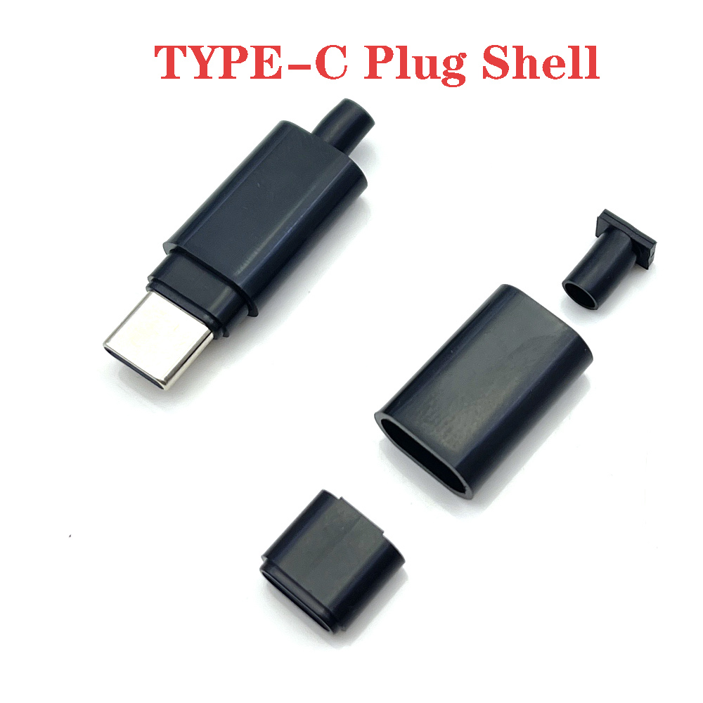 USB C Connectors Plastic housing TYPE-C Male Plug Plastic shell Type-C Charging Plugs Plastic casing USB-C Date cable Plug shell