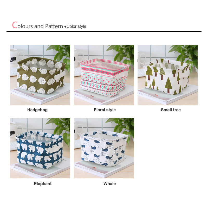 Ménage pliable coton grande capacité jouet de lavage vêtements sales panier de rangement articles de toilette tissu boîte de rangement articles divers stockage