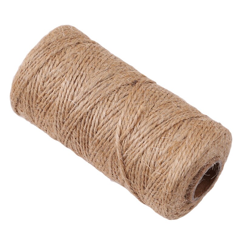 Durable Natural Jute Rope Hemp Rope Wedding Wrapping Cords Thread DIY Scrapbooking Florists Home Craft Decor