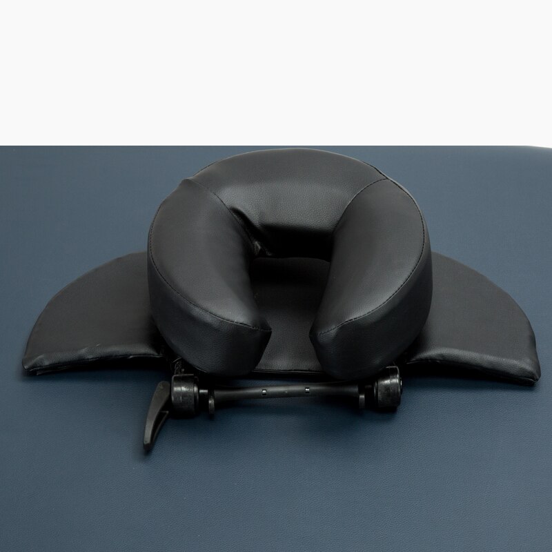 Kit de Massage à domicile, appui-tête réglable de luxe, oreiller facial, Massage à domicile, coussin de repos pour table: Black