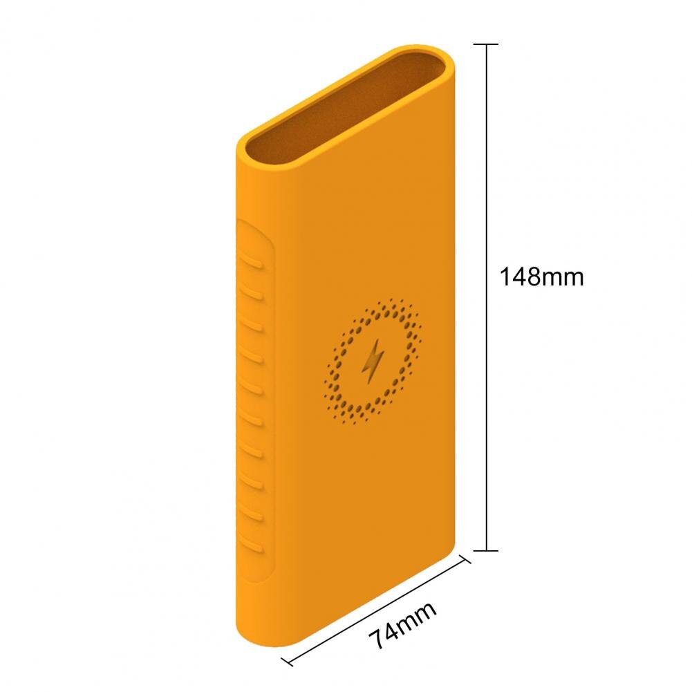 Silicone Protector Smooth Anti-fall Fashionable Green Silicone Protector for Xiaomi Mobile Power Generation 3 10000mah Fast Char