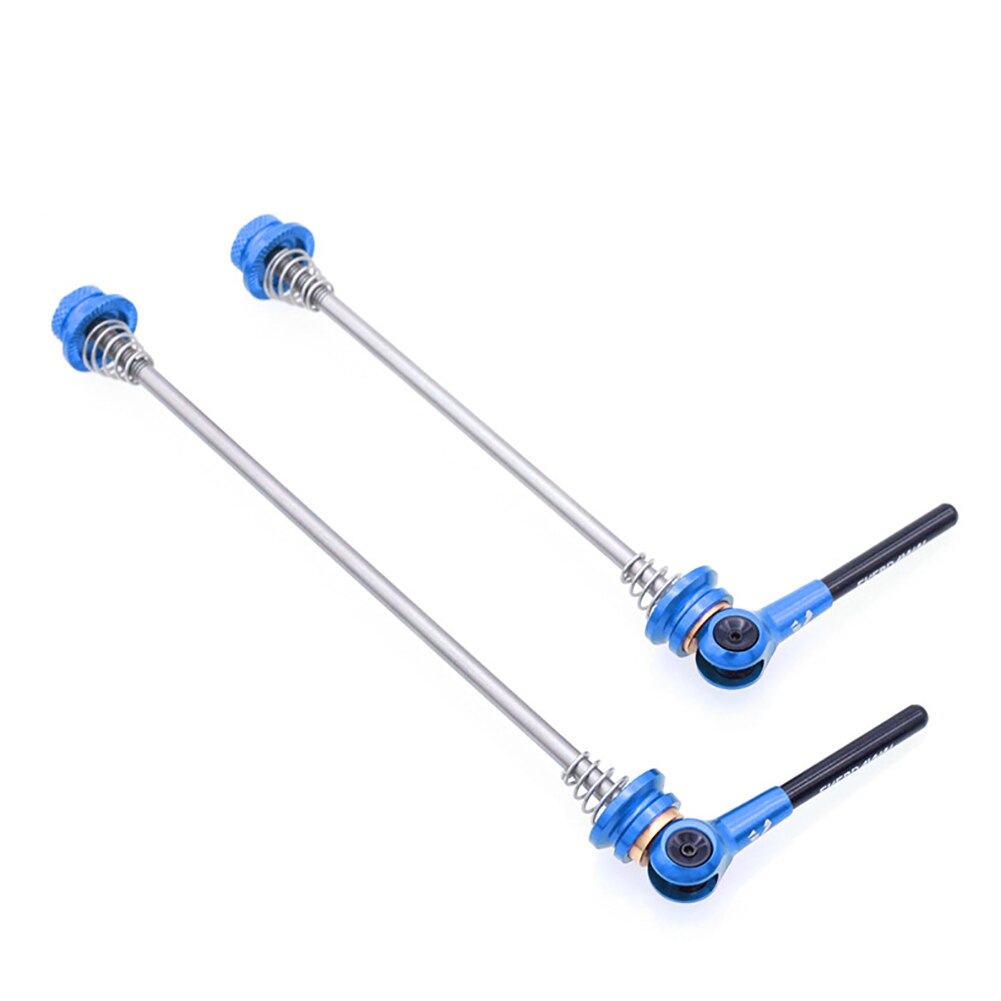 2 pièces/ensemble Ultra léger dégagement rapide avant arrière roue moyeu vélo brochettes titane alliage accessoires pour route vélo axe fixe