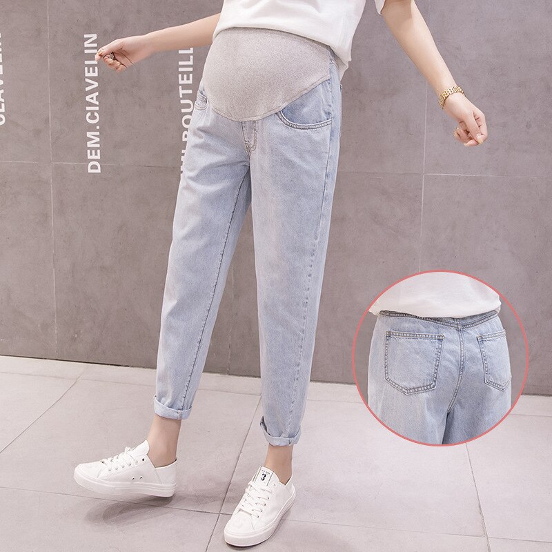 Løse jeansbukser barsel jeans til gravide kvinder tøj haren afslappede bukser kæreste jeans graviditet bukser tøj