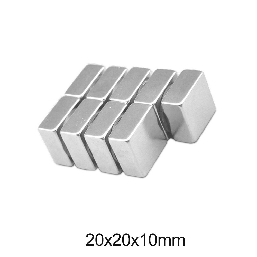 1/2/5/10/20 stk. 20 x 20 x 10 mm søgemadratmagnet 20mm*20mm stangmagneter 20 x 20 x 10mm kraftig neodymmagnetisk 20*20*10