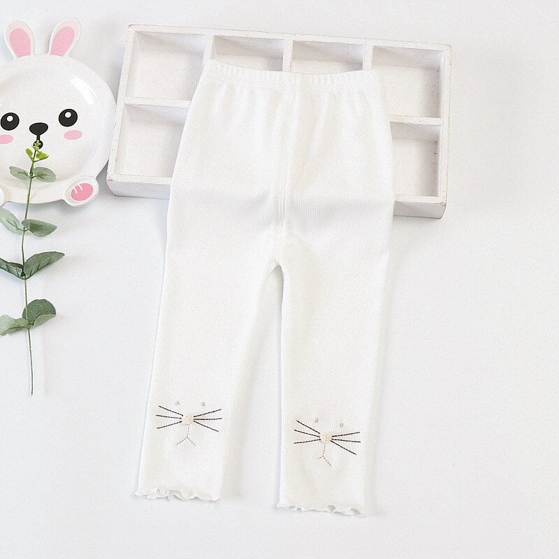 Leggings per bambina All-match primavera 2022: White