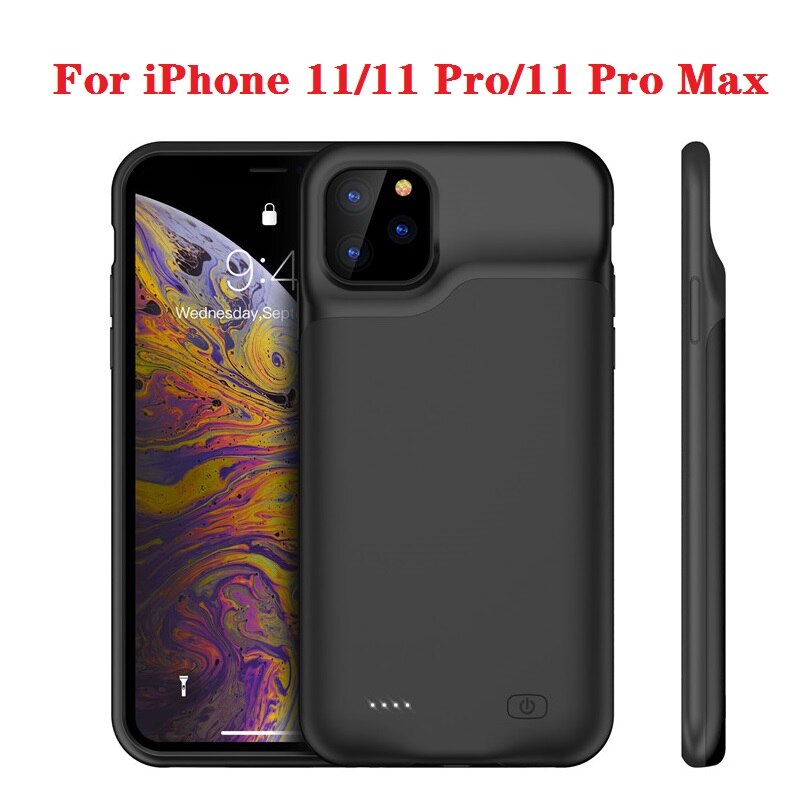 10000 mah powerbankhoes voor iphone 11 pro, batterijladerhoes voor iphone 11 pro max powerbank, oplaadhoes  i11