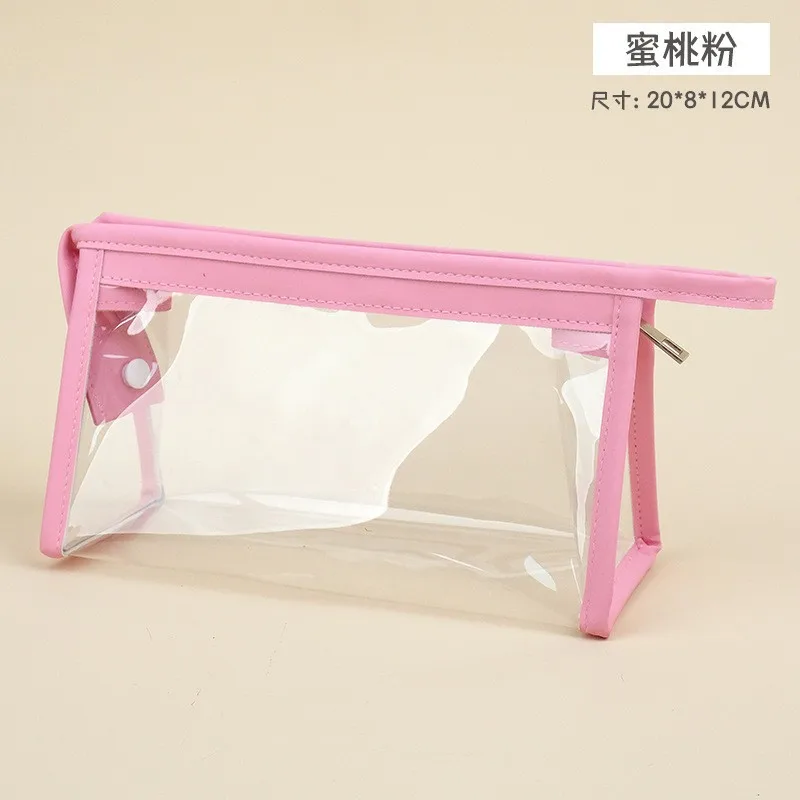 6 Layers Large Capacity Pencils Bag Aesthetic Pen Stationery Supplies Transparent Zipper Pouch for School Girl Pen Case: GRAY
