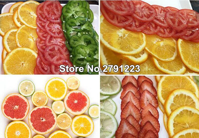 Fruit Slicer Manual Lemon Grapefruit Slicer Onion Tomato Vegetable Julienne Cutter Commercial Adjustable Mandoline Slicer
