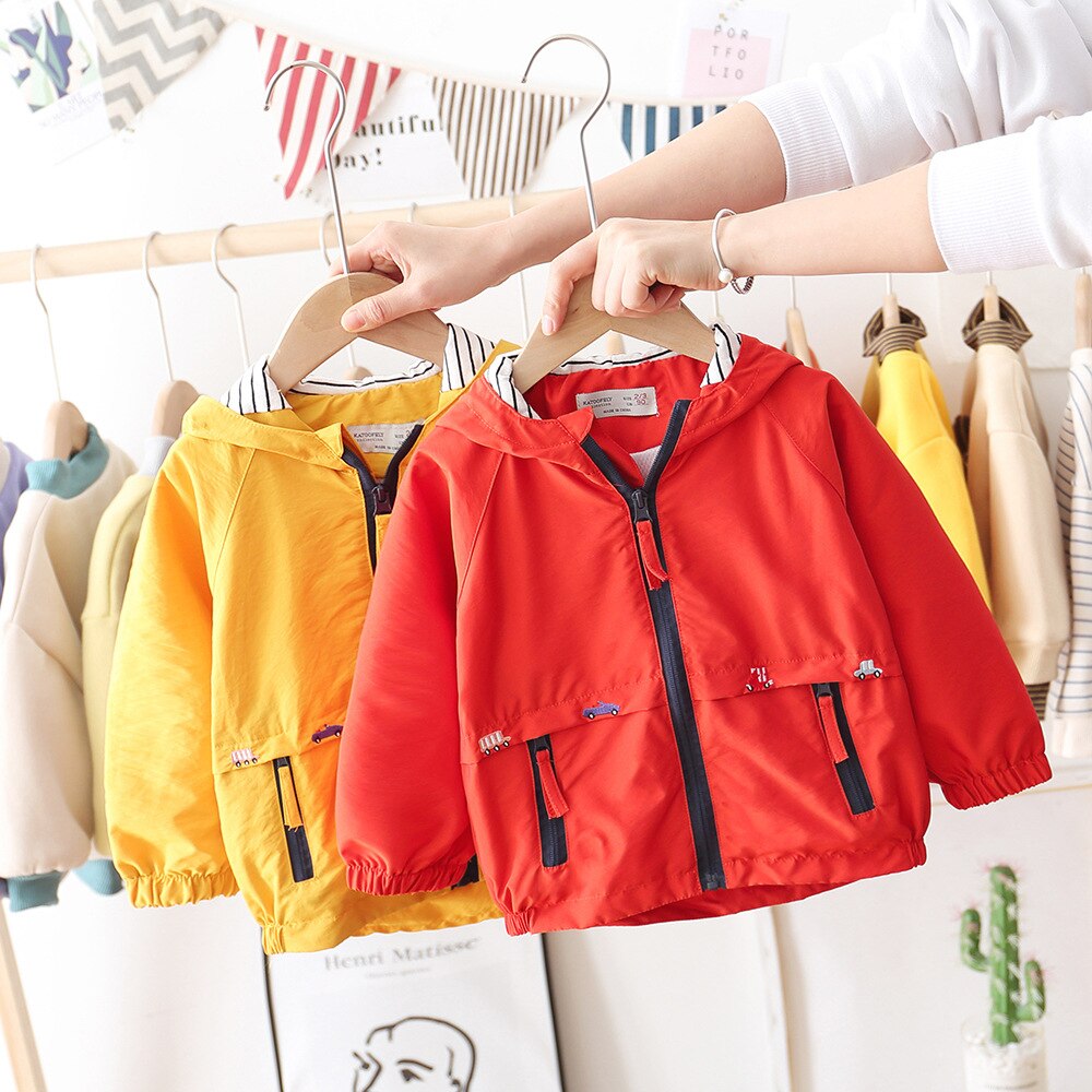 Printemps automne veste pour garçons filles enfants manteau enfant en bas âge à capuche coupe-vent vêtements d'extérieur pour enfants bébé vêtements infantile Blazer vêtements