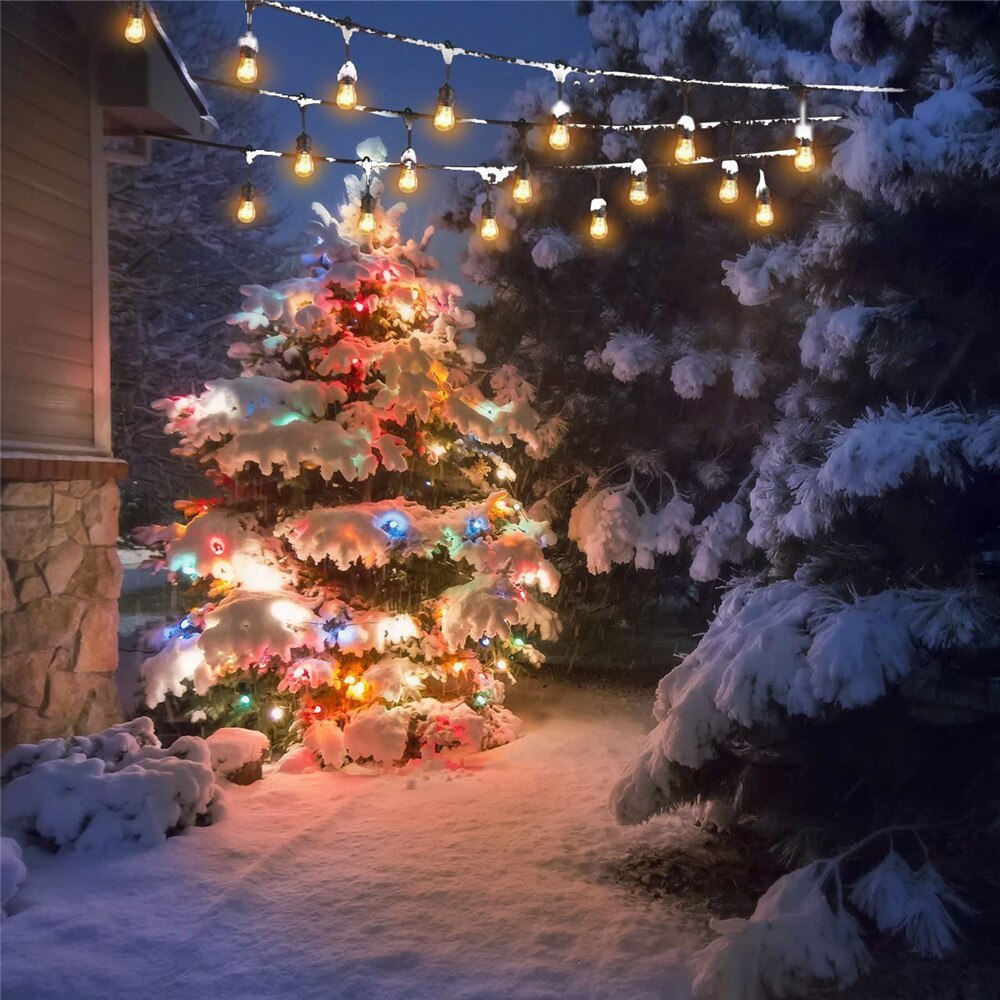 5/10M Commercial Grade LED Bulb Ball String Lights S14 LED Retro Edison Filament Bulb Connectable Wedding Lighting Decor