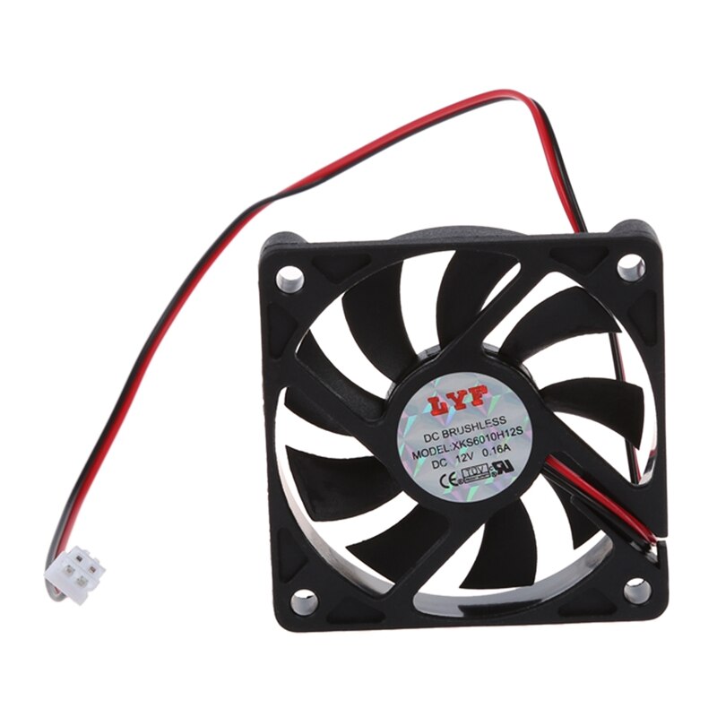 Desktop PC Case DC 12V 0.16A 60mm 2 Pin Cooler Cooling Fan & 80mm 2 Pin Connector Cooling Fan For Computer Case CPU Cooler Rad