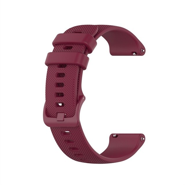 20mm Wrist Straps wach Band for Huawei Watch GT 2 42mm smartwatch Strap for Huawei Watch 2 Sport Bands Sport belt bracelet wach: Wine red