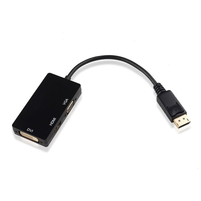 3In1 Thunderbolt Dp Naar Hdmi Vga Dvi Adapter Kabel Converter 1080P Displayport Voor Macbook Pro Air Projector camera