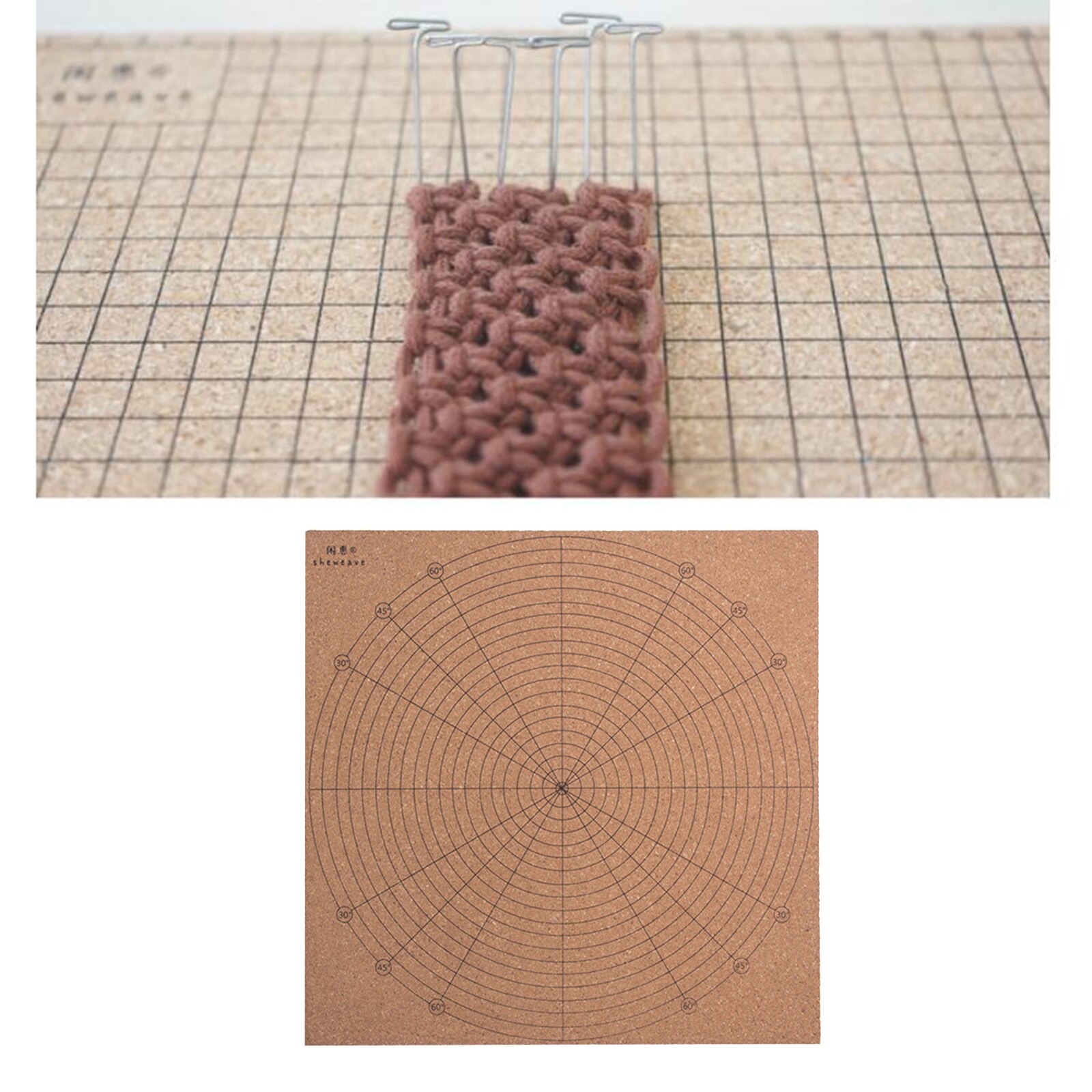 Kurk Houten Macrame Board Voor Diy Vlechten Beveiligen Knopen Koord Armband