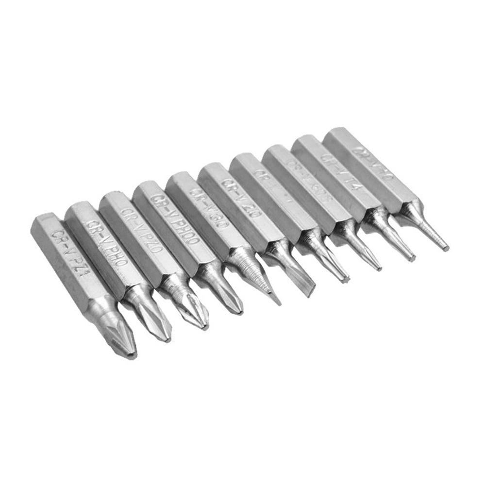 Durable Bits Portable Delicate 10pcs 4mm Torx Phillips Slotted Torx Bit Cross Screwdriver Bit Set Repair Tools