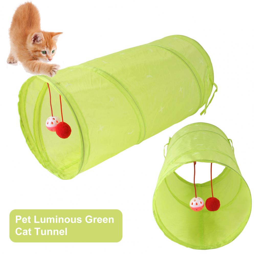 Kat Buis Speelgoed Opvouwbare Cat Tunnel Inklapbare Verlichten Verveling Interessante Huisdier Kitten Tunnel Huis