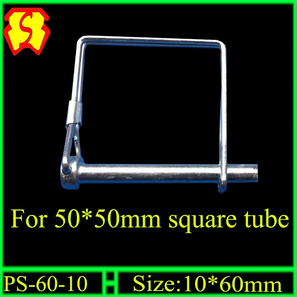 Rotary hoe tine quick lock pin for cultivator for 50*50mm square