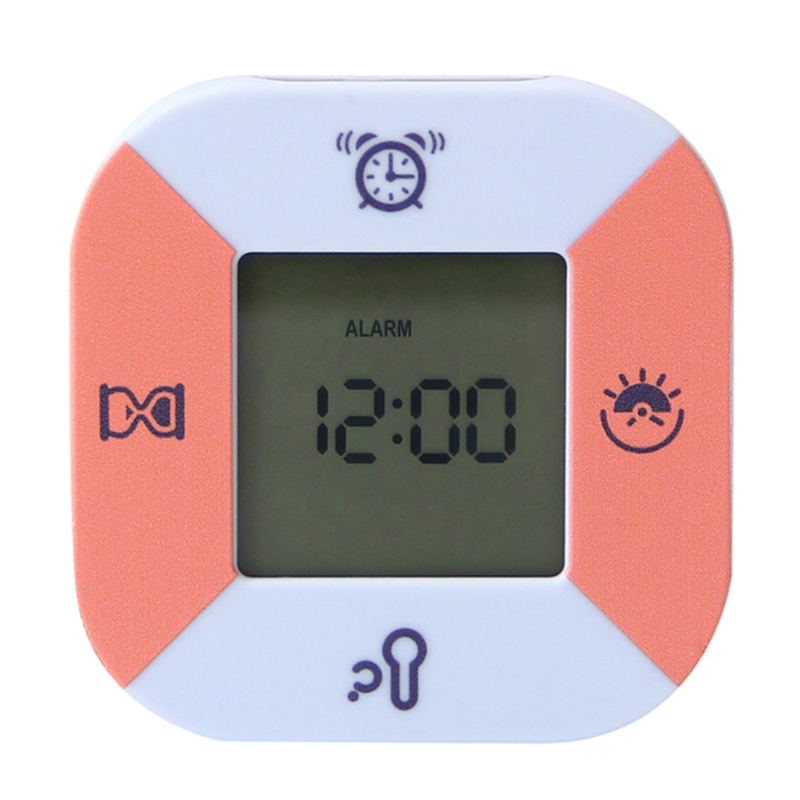Countdown Timer Flip Timer Time Management Tool Temperature Alarm Clock Calendar Date Digital Display Multifunction: Orange