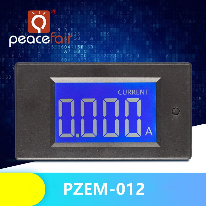 Peacefair AC Digital Ammeter Smart Electric Single Phase 80-260V 5A Voltage Current Watt Monitor For Small Watt LED Lamp Test