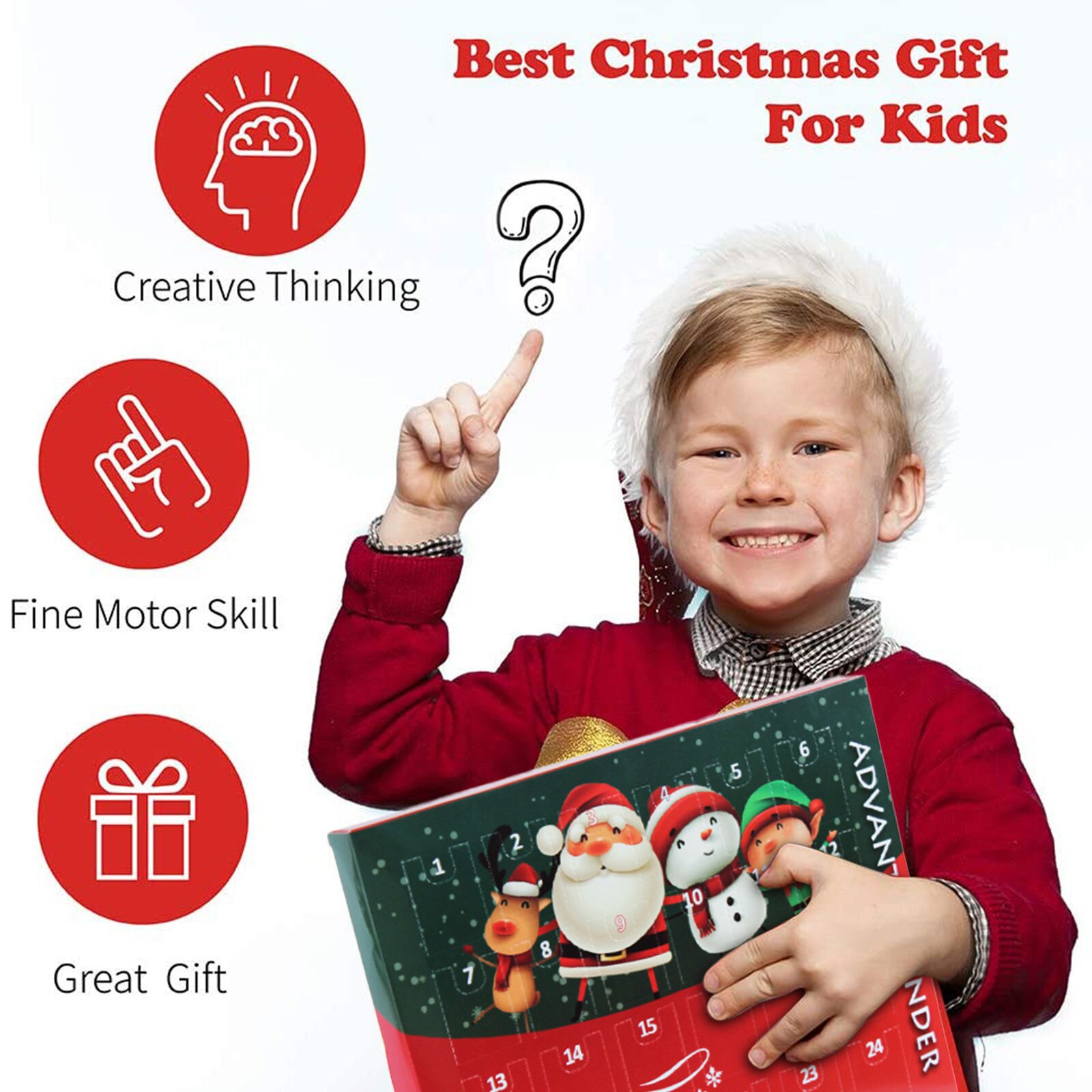 24pcs Advent Calendar Girls Christmas Charms Diy Bracelet Necklace Countdown Calendar Kids Teenager#g30