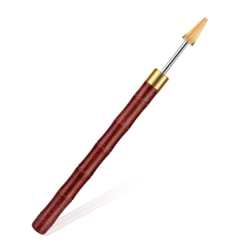 LMDZ Leather Edge Oil Pen Top Edge Dye Pen Roller Oil Pen Sandalwood Handle Leather Craft Tool Applicator Speedy Paint Tools: Red A