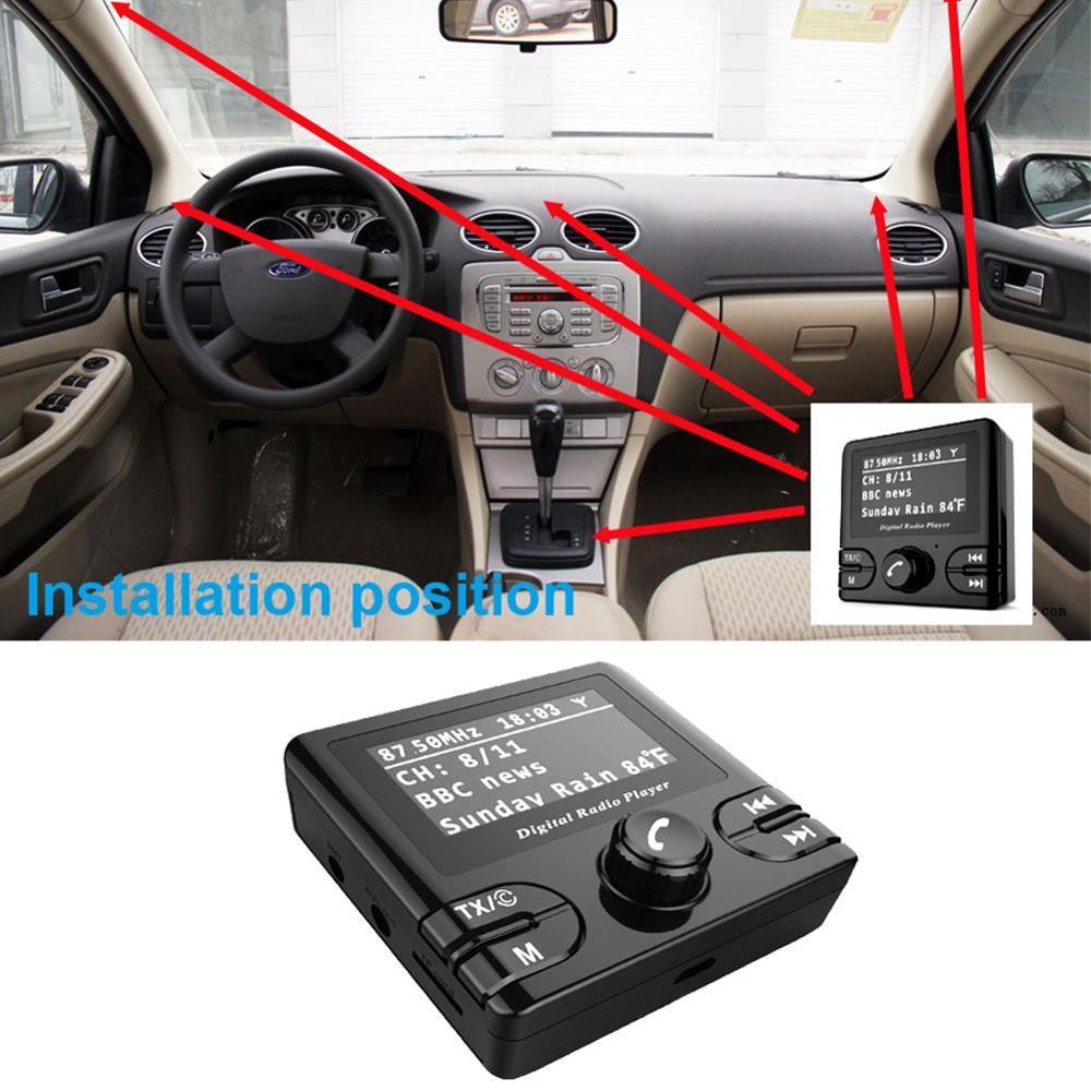 Car DAB Radio Receiver DAB/DAB+ receiver Radio Receiver Adapter with Antenna for Android Digital Radio Receiver