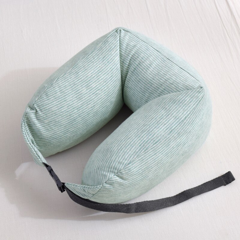 Japanese Lightweight Cotton U-shaped Pillow Pure Cotton Airplane Pillow Travel Pillow Neck Pillow