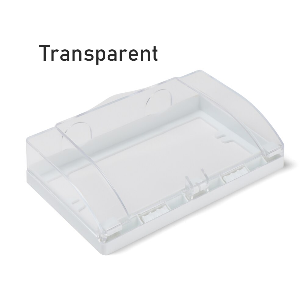 1PC 86 Typ Ochse Nagel-freies Kleber Einfügen Einfache Installation Wasserdichte Kasten Steckdose Wasserdichte Kasten Gremium Tafel schalter Schutz: transparent