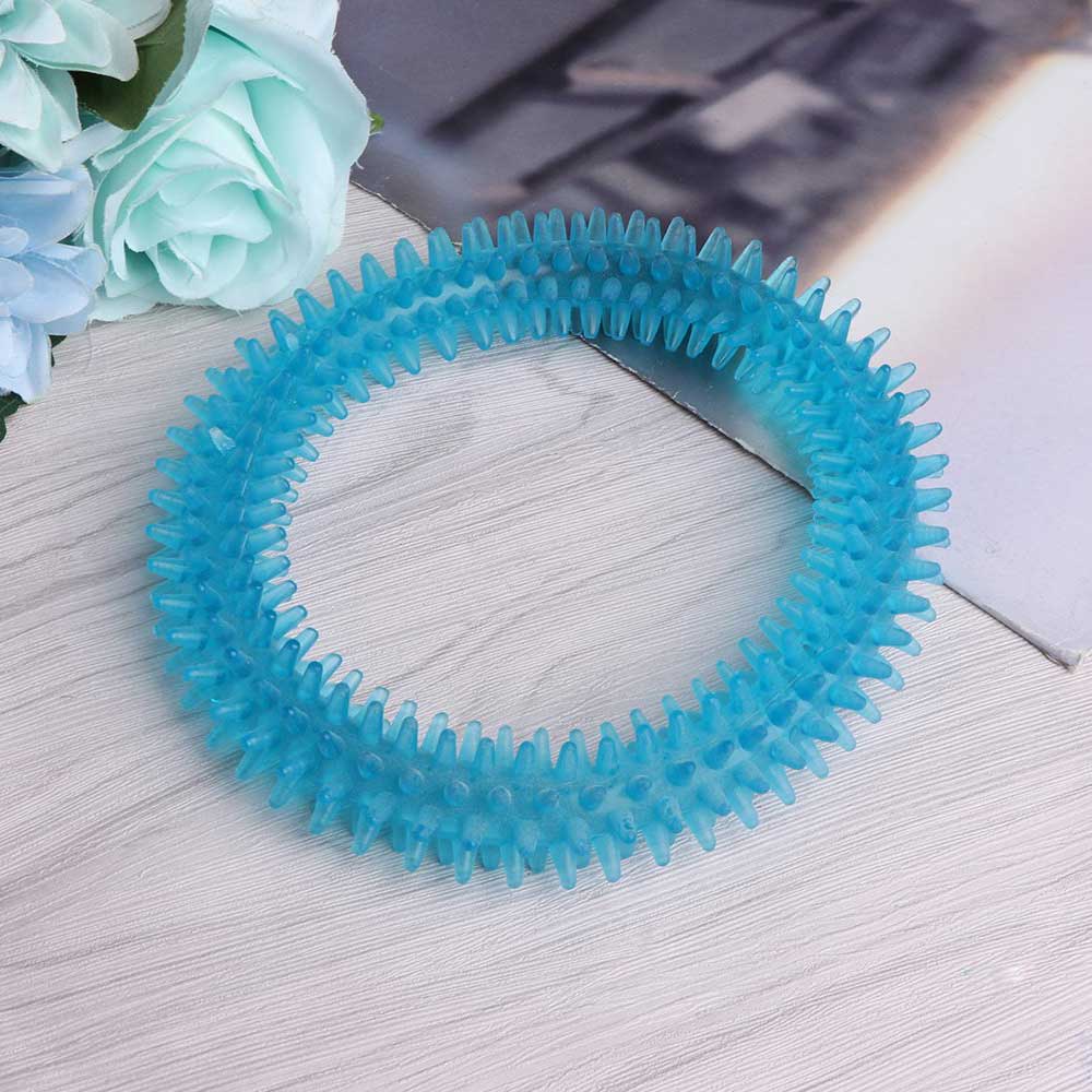 Pet Molar Toys Dog Biting Ring Toy Soft Molar Rubber Dog Toy Pet Bite Cleaning Tooth Toy Pets Tools Increase The Intelligence