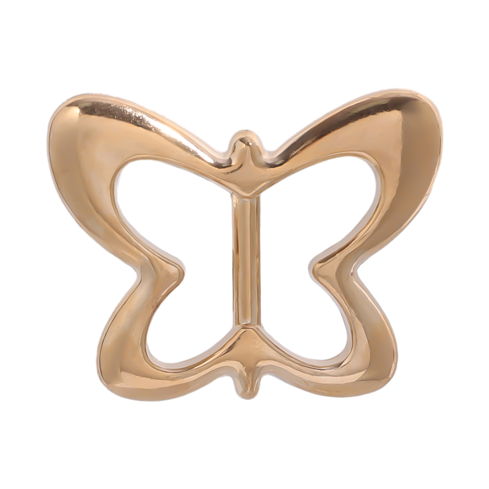 Broches para bufanda de mariposa y corazón para camiseta, broche con hebilla para bufanda de seda, Clip para anillo para chal, sujetador para bufandas, accesorios de Pin con botón anudado: Color amarillo dorado claro