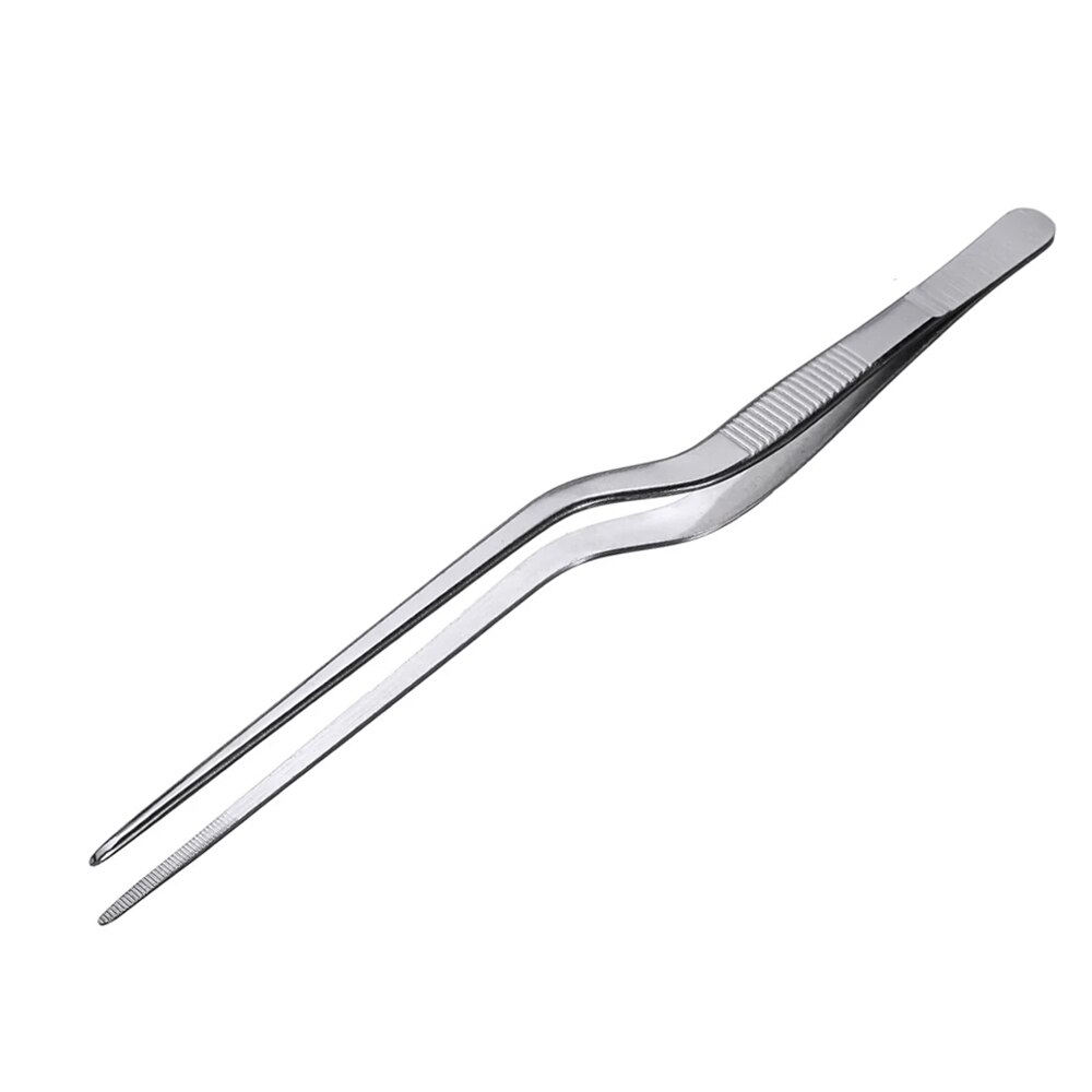 Keuken Tang Pincet Culinaire Koken Voedsel Barbecue Tang Rvs Pincet Westerse Voedsel Set Plaat Tool Klem: 26cm