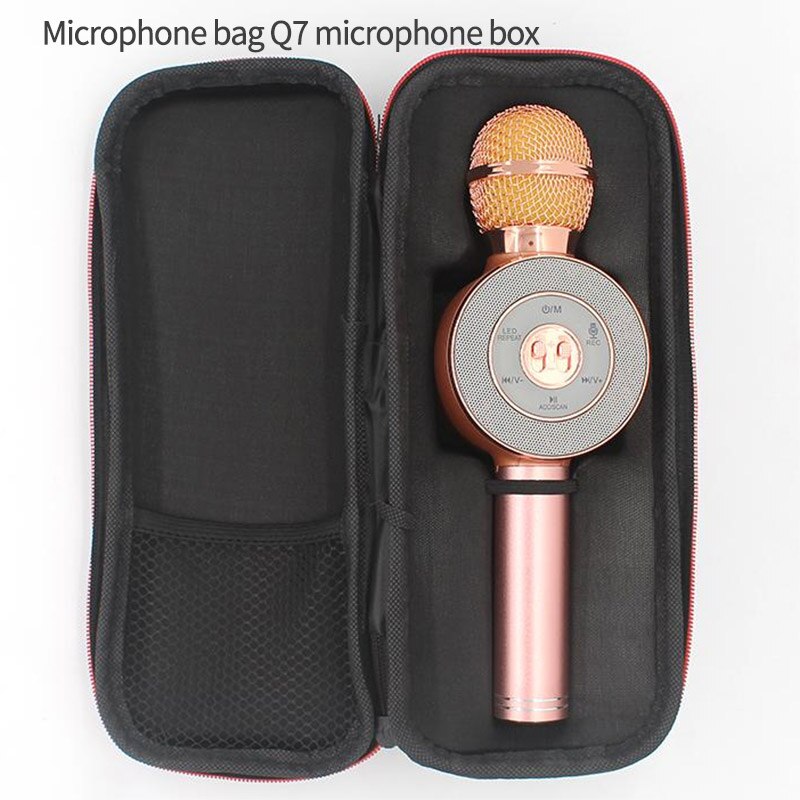 Ws858 Mikrofon Leder Tasche Verpackung Kasten Mikrofon Lagerung Tasche Mikrofon Schutzhülle EVA Lagerung Kasten Reißverschluss Tasche
