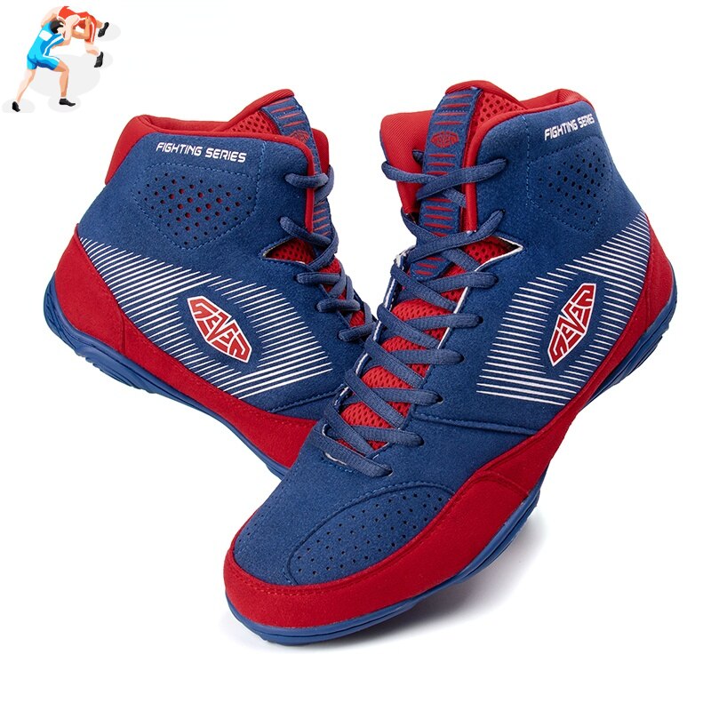 Profesjonalne męskie buty zapaśnicze wygodne oddychające buty bokserskie trening na hali buty na zewnątrz wysoko Top sportowe buty męskie